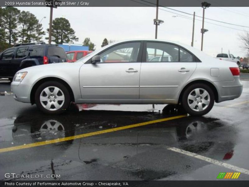 Bright Silver / Gray 2009 Hyundai Sonata GLS