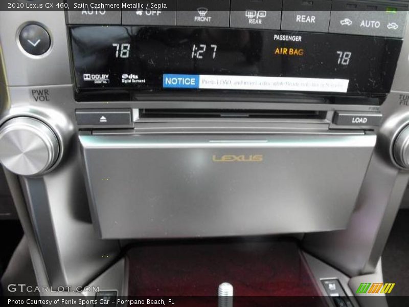 Satin Cashmere Metallic / Sepia 2010 Lexus GX 460