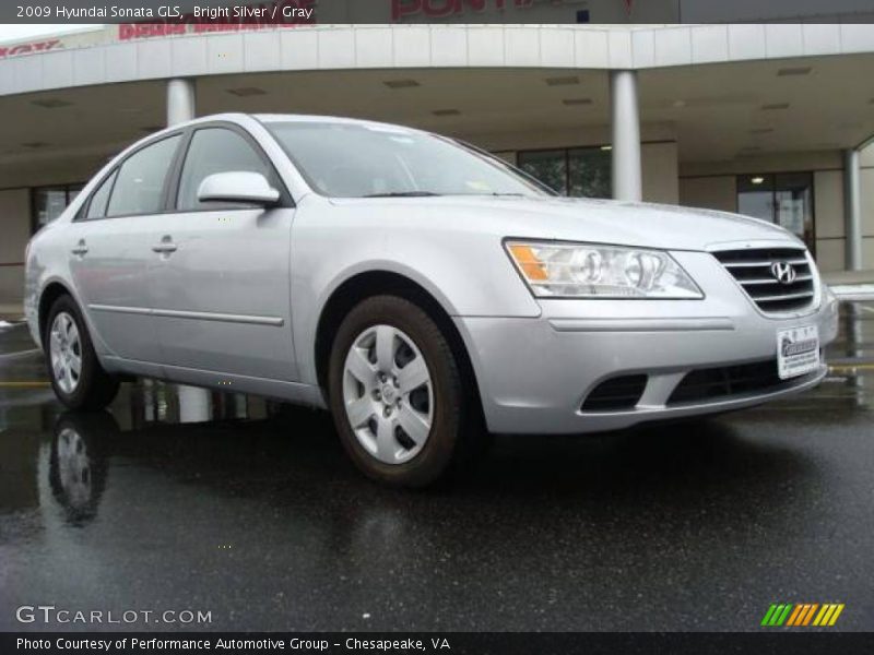 Bright Silver / Gray 2009 Hyundai Sonata GLS