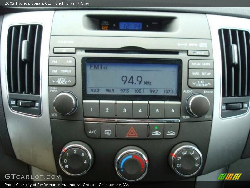Bright Silver / Gray 2009 Hyundai Sonata GLS