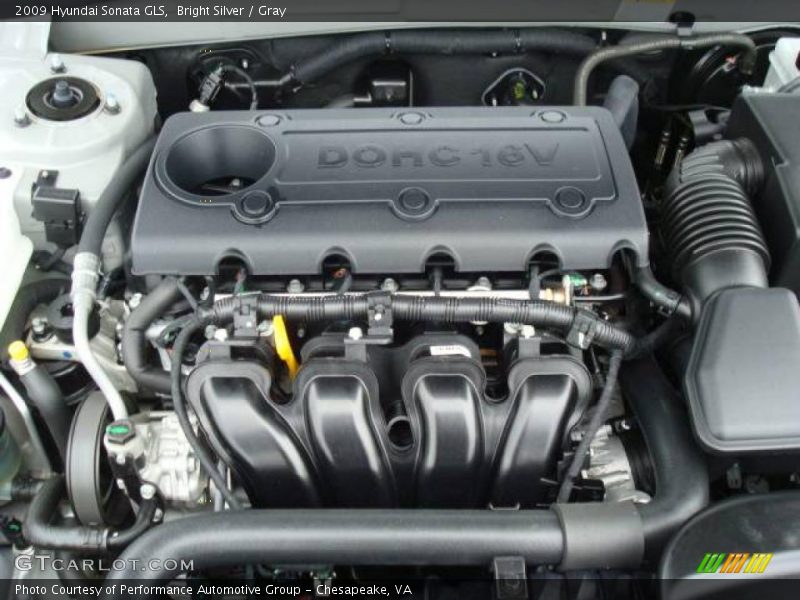 Bright Silver / Gray 2009 Hyundai Sonata GLS