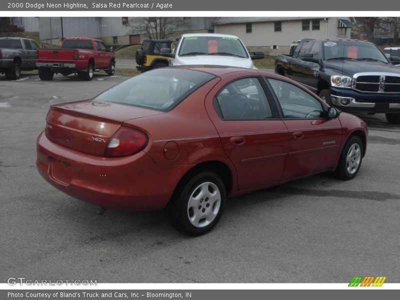 Salsa Red Pearlcoat / Agate 2000 Dodge Neon Highline