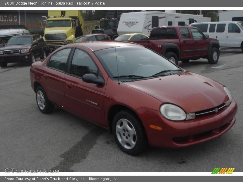 Salsa Red Pearlcoat / Agate 2000 Dodge Neon Highline