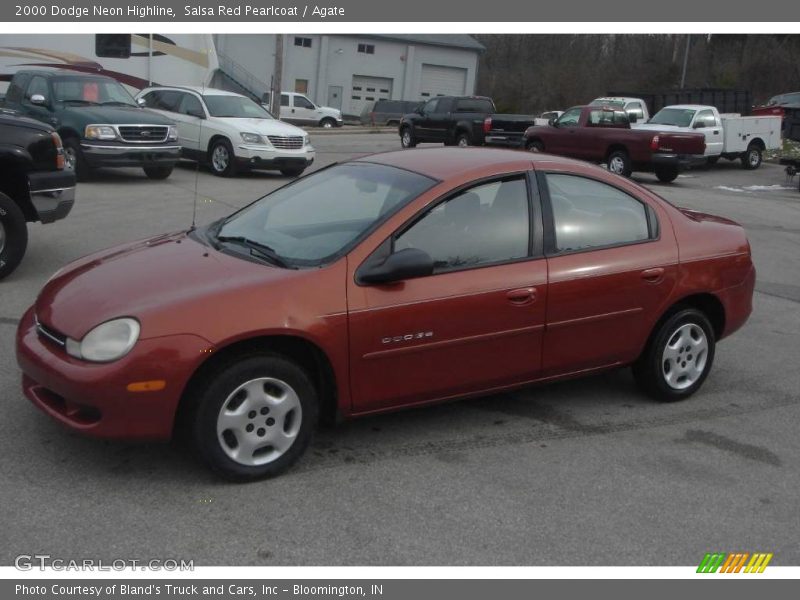 Salsa Red Pearlcoat / Agate 2000 Dodge Neon Highline