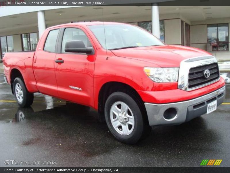 Radiant Red / Black 2007 Toyota Tundra SR5 Double Cab