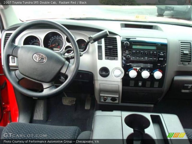 Radiant Red / Black 2007 Toyota Tundra SR5 Double Cab