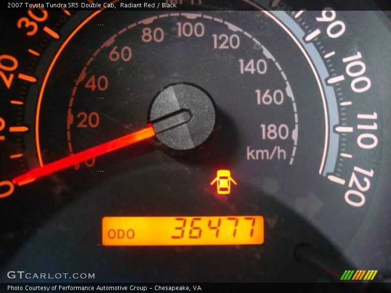 Radiant Red / Black 2007 Toyota Tundra SR5 Double Cab