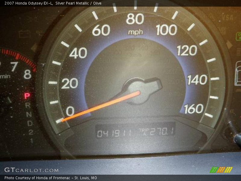 Silver Pearl Metallic / Olive 2007 Honda Odyssey EX-L