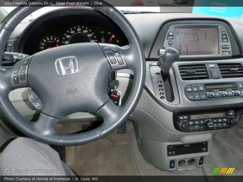 Silver Pearl Metallic / Olive 2007 Honda Odyssey EX-L
