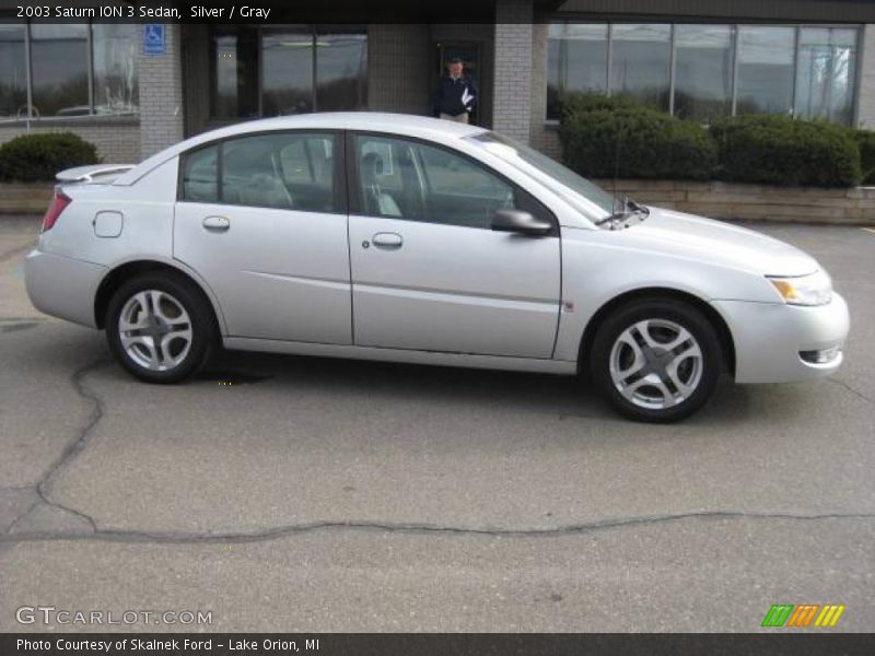 Silver / Gray 2003 Saturn ION 3 Sedan