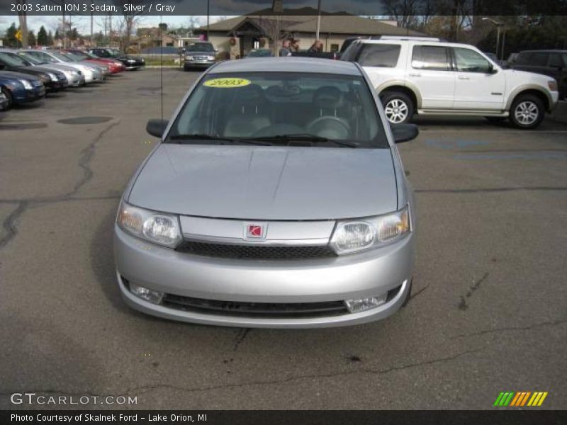 Silver / Gray 2003 Saturn ION 3 Sedan