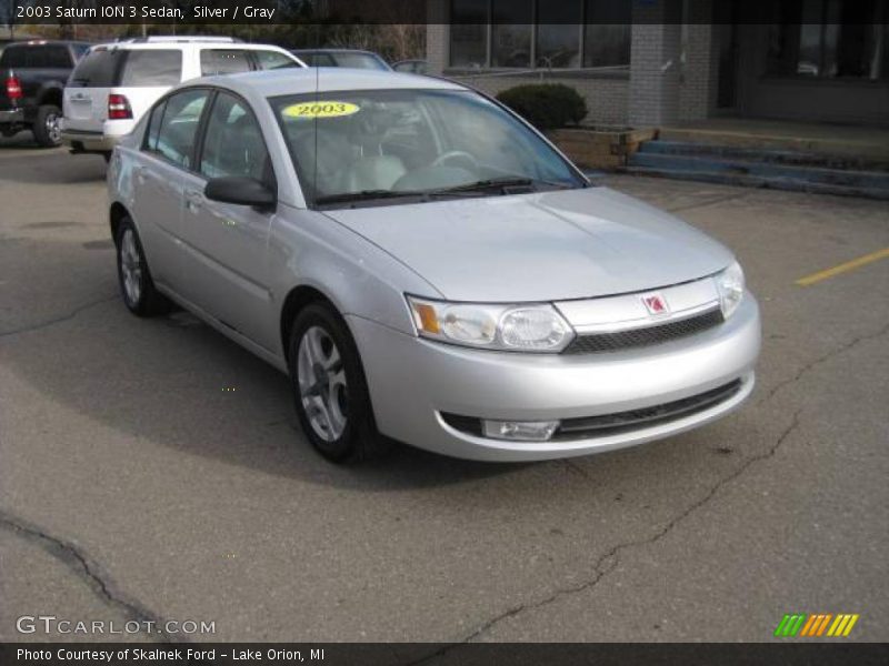 Silver / Gray 2003 Saturn ION 3 Sedan
