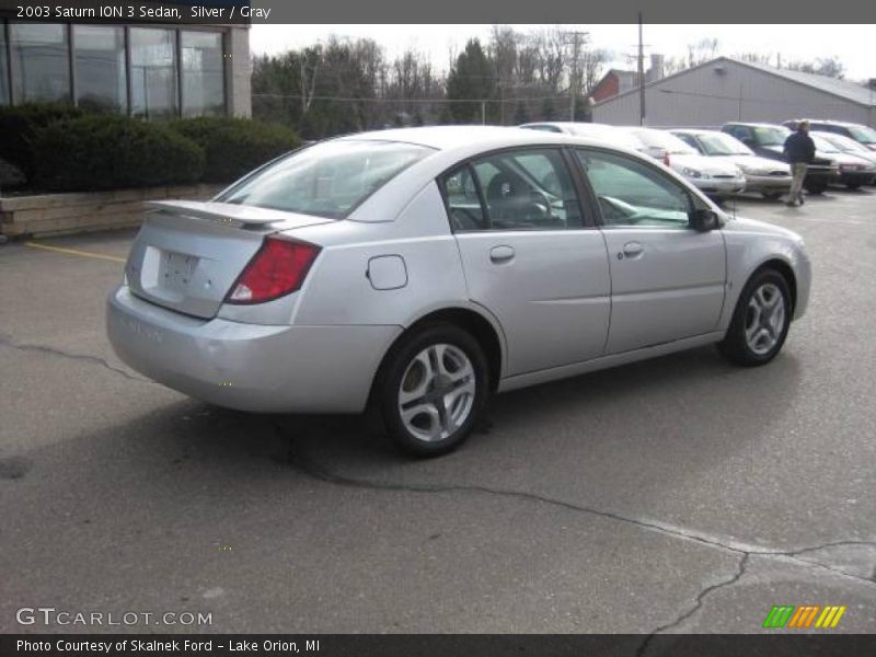 Silver / Gray 2003 Saturn ION 3 Sedan