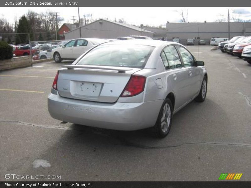 Silver / Gray 2003 Saturn ION 3 Sedan