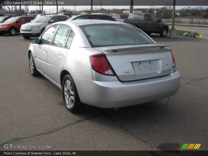 Silver / Gray 2003 Saturn ION 3 Sedan