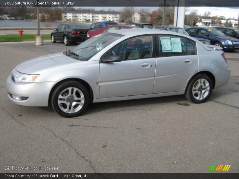 Silver / Gray 2003 Saturn ION 3 Sedan