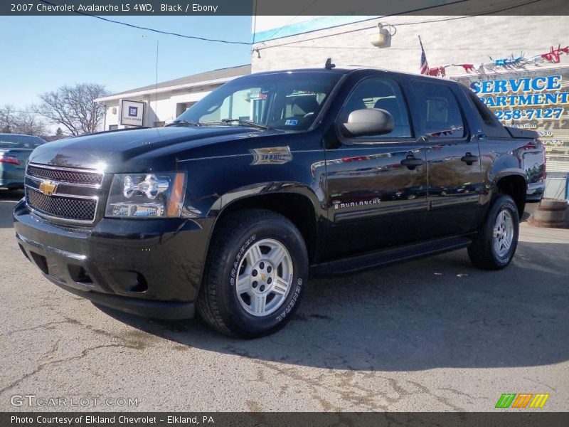 Black / Ebony 2007 Chevrolet Avalanche LS 4WD