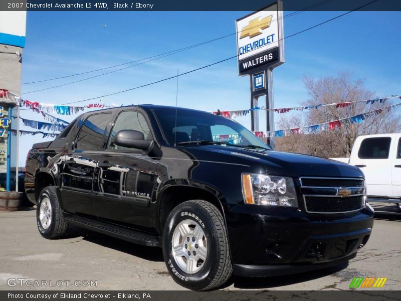 Black / Ebony 2007 Chevrolet Avalanche LS 4WD