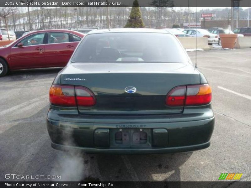 Dark Tropic Teal Metallic / Gray 2003 Chevrolet Malibu Sedan