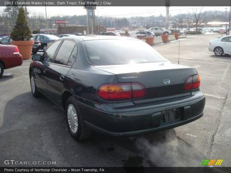 Dark Tropic Teal Metallic / Gray 2003 Chevrolet Malibu Sedan
