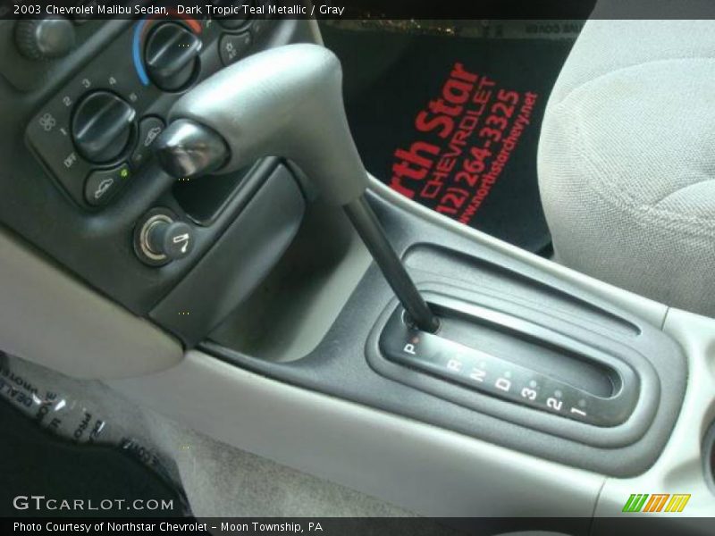 Dark Tropic Teal Metallic / Gray 2003 Chevrolet Malibu Sedan