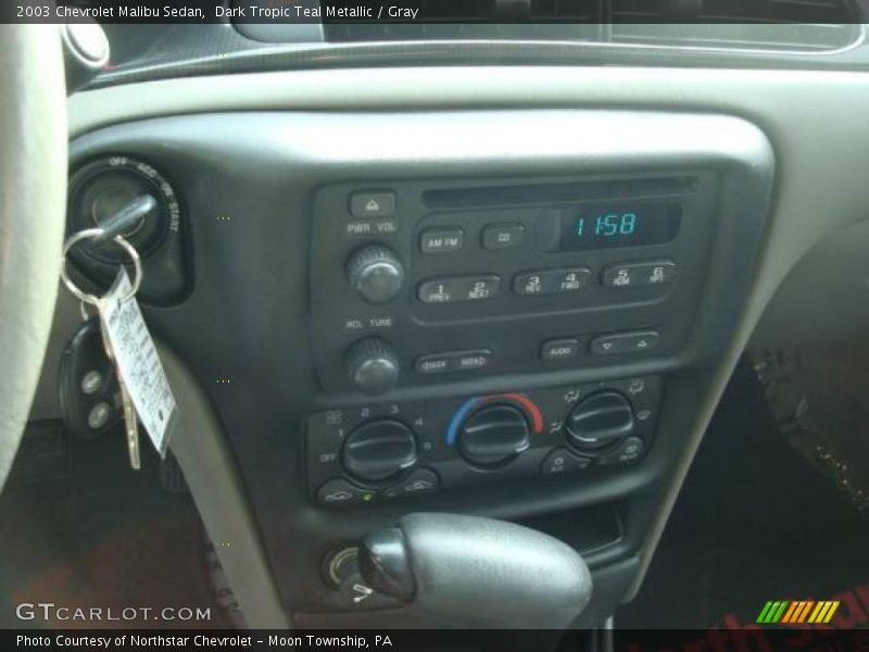 Dark Tropic Teal Metallic / Gray 2003 Chevrolet Malibu Sedan