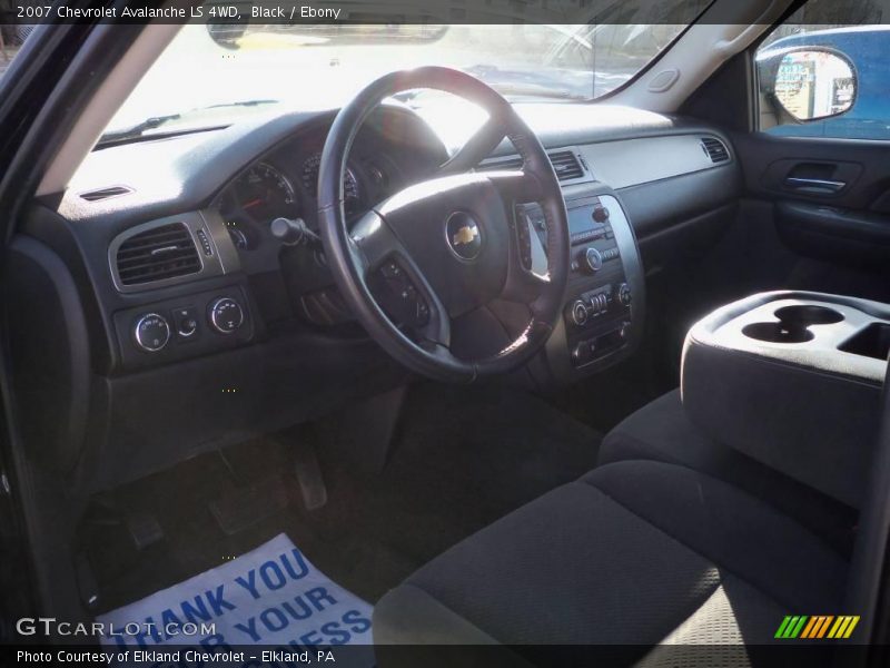 Black / Ebony 2007 Chevrolet Avalanche LS 4WD