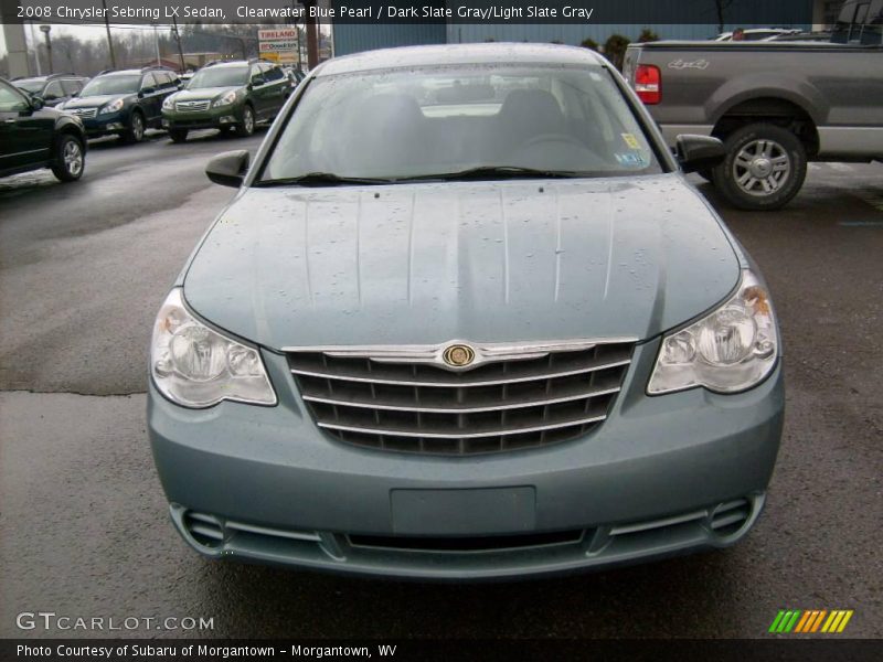 Clearwater Blue Pearl / Dark Slate Gray/Light Slate Gray 2008 Chrysler Sebring LX Sedan