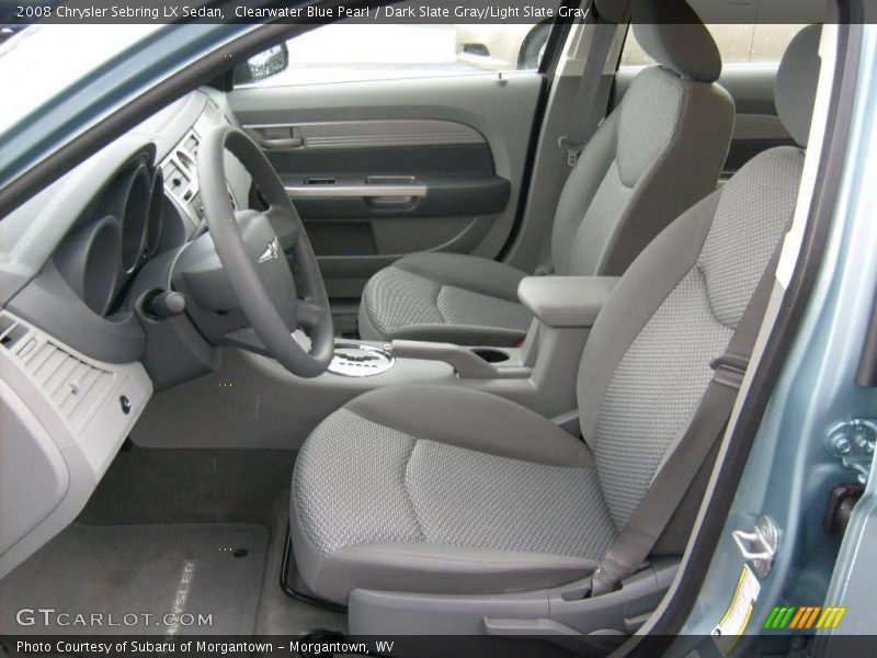 Clearwater Blue Pearl / Dark Slate Gray/Light Slate Gray 2008 Chrysler Sebring LX Sedan