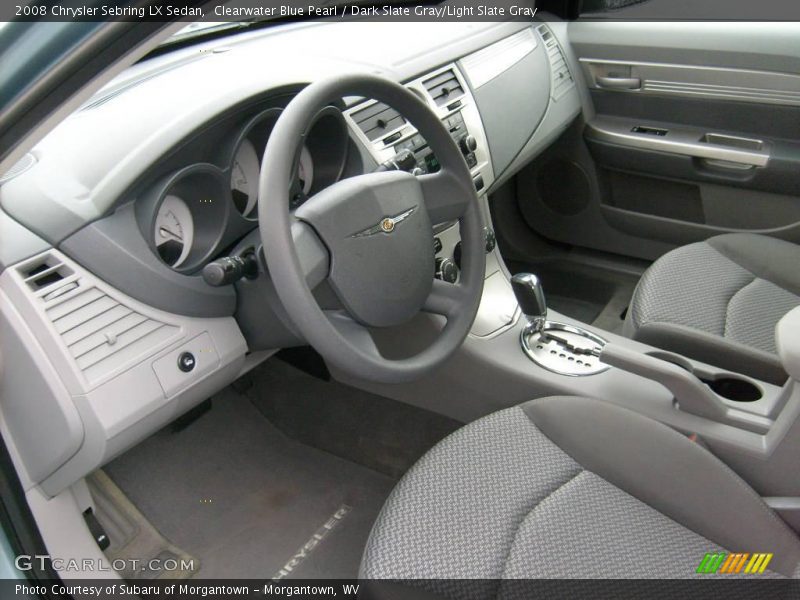 Clearwater Blue Pearl / Dark Slate Gray/Light Slate Gray 2008 Chrysler Sebring LX Sedan