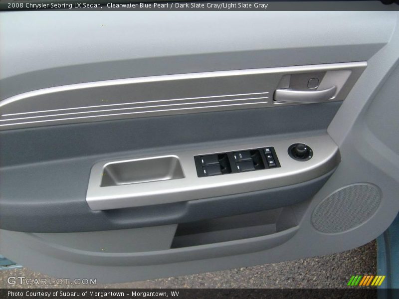 Clearwater Blue Pearl / Dark Slate Gray/Light Slate Gray 2008 Chrysler Sebring LX Sedan