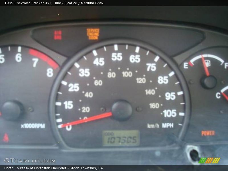 Black Licorice / Medium Gray 1999 Chevrolet Tracker 4x4