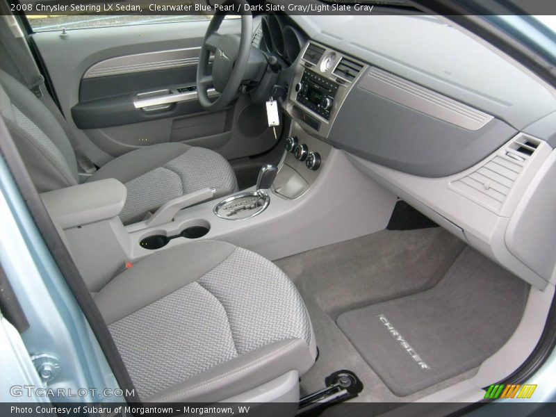 Clearwater Blue Pearl / Dark Slate Gray/Light Slate Gray 2008 Chrysler Sebring LX Sedan