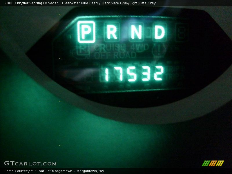 Clearwater Blue Pearl / Dark Slate Gray/Light Slate Gray 2008 Chrysler Sebring LX Sedan