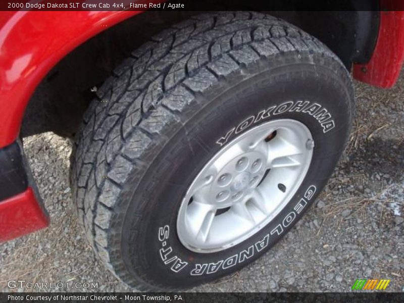 Flame Red / Agate 2000 Dodge Dakota SLT Crew Cab 4x4