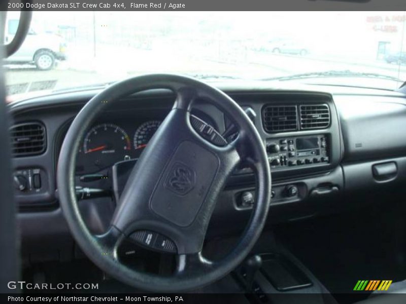 Flame Red / Agate 2000 Dodge Dakota SLT Crew Cab 4x4