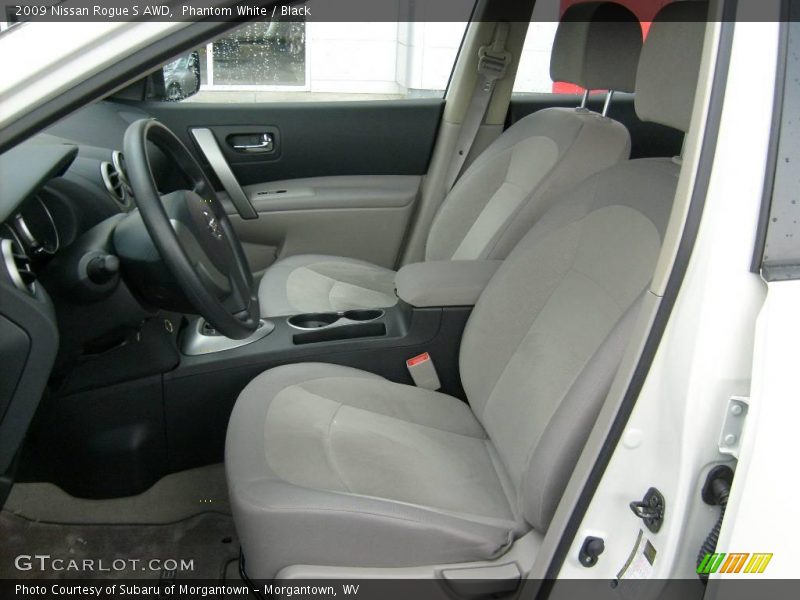 Phantom White / Black 2009 Nissan Rogue S AWD