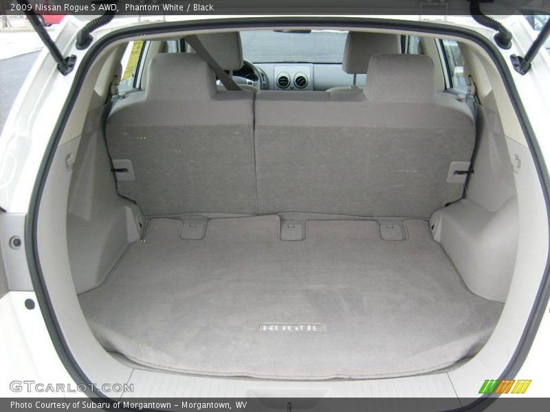 Phantom White / Black 2009 Nissan Rogue S AWD