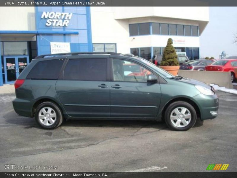 Aspen Green Pearl / Fawn Beige 2004 Toyota Sienna XLE