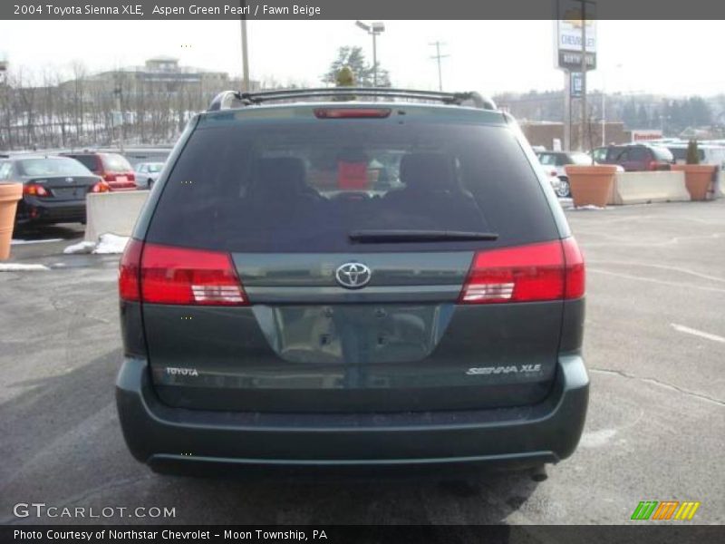 Aspen Green Pearl / Fawn Beige 2004 Toyota Sienna XLE