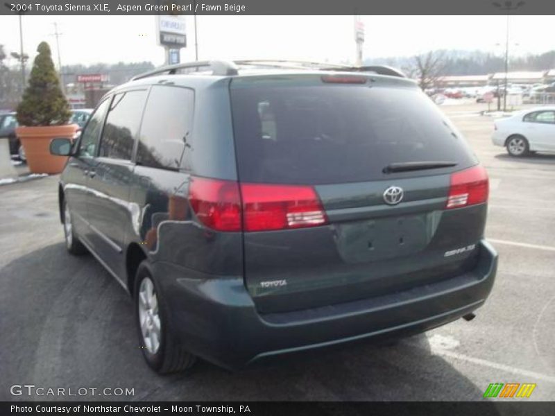 Aspen Green Pearl / Fawn Beige 2004 Toyota Sienna XLE