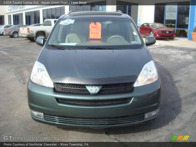 Aspen Green Pearl / Fawn Beige 2004 Toyota Sienna XLE