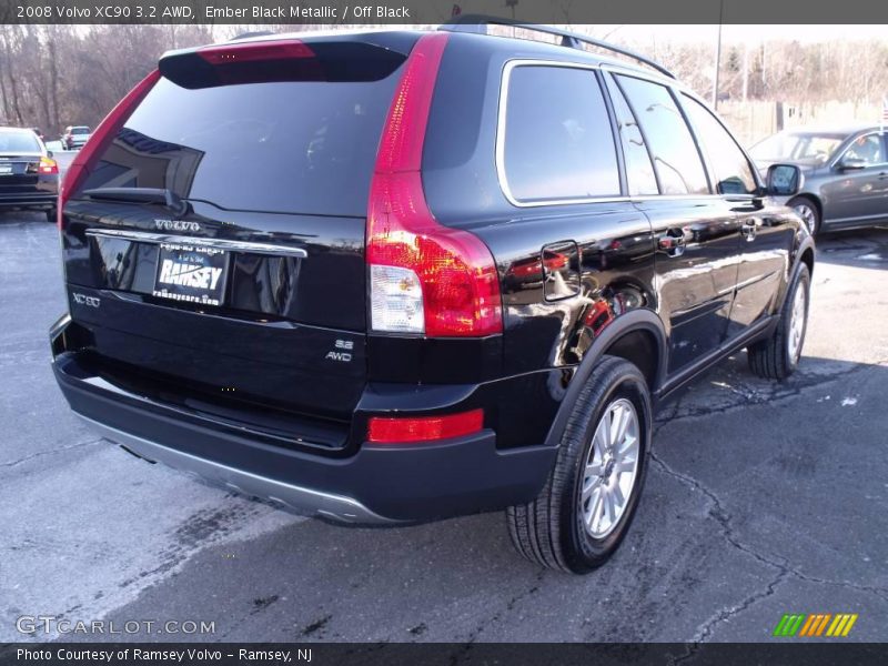 Ember Black Metallic / Off Black 2008 Volvo XC90 3.2 AWD