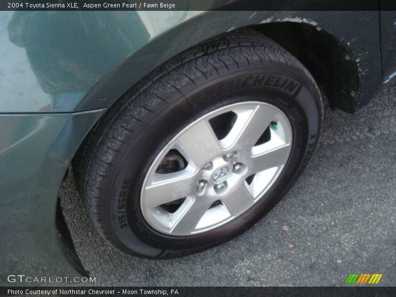 Aspen Green Pearl / Fawn Beige 2004 Toyota Sienna XLE
