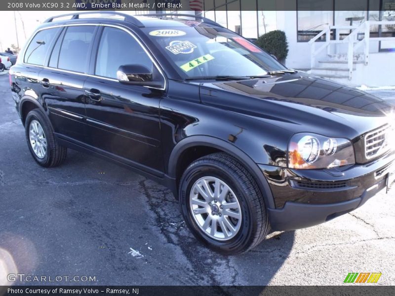 Ember Black Metallic / Off Black 2008 Volvo XC90 3.2 AWD