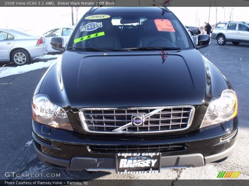 Ember Black Metallic / Off Black 2008 Volvo XC90 3.2 AWD