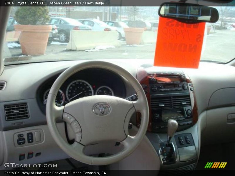 Aspen Green Pearl / Fawn Beige 2004 Toyota Sienna XLE
