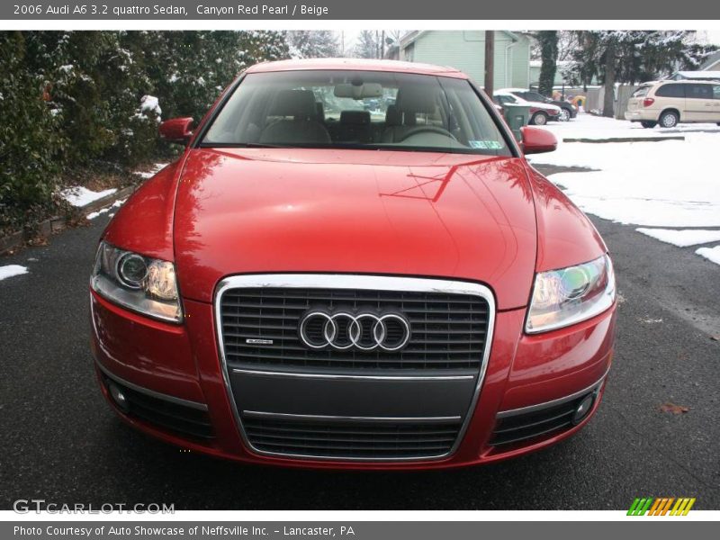 Canyon Red Pearl / Beige 2006 Audi A6 3.2 quattro Sedan