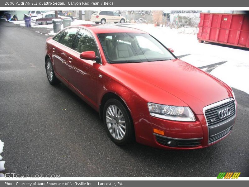 Canyon Red Pearl / Beige 2006 Audi A6 3.2 quattro Sedan