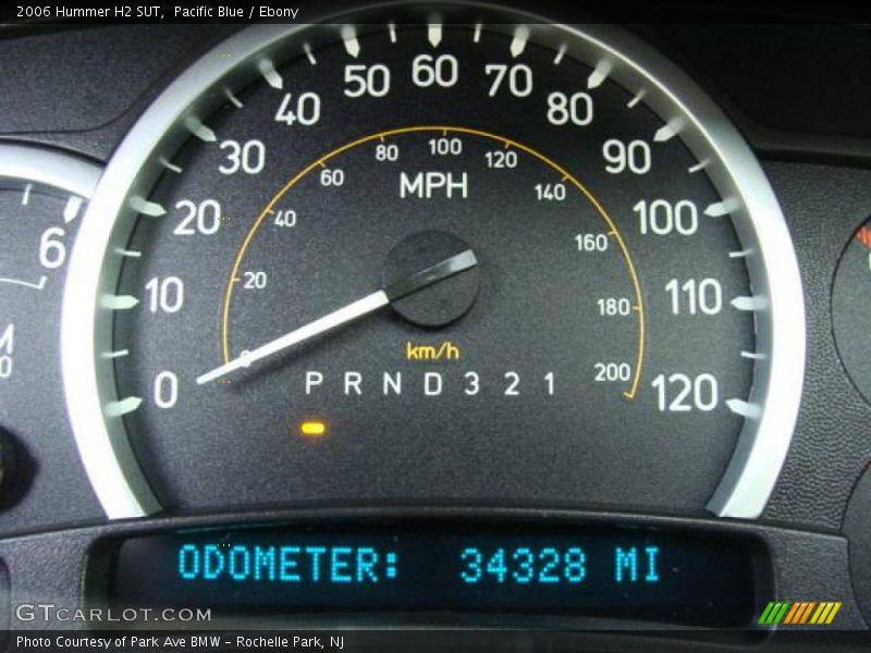 Pacific Blue / Ebony 2006 Hummer H2 SUT